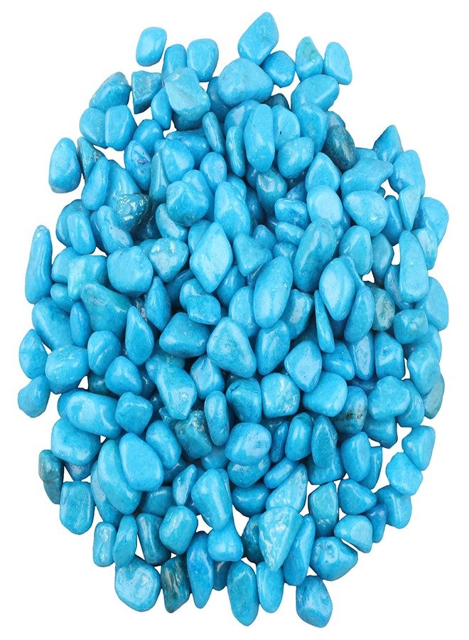 VANNEF Stone Decorative Aquarium and Vase Fillers Pebbles for Garden and Home Decor (Sky Blue, 4900gm) - Image 2